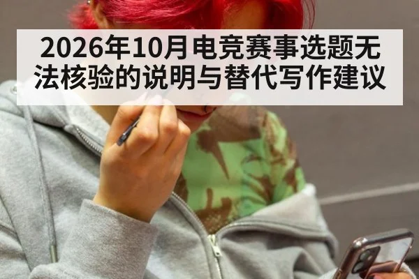 2026年10月电竞赛事选题无法核验的说明与替代写作建议